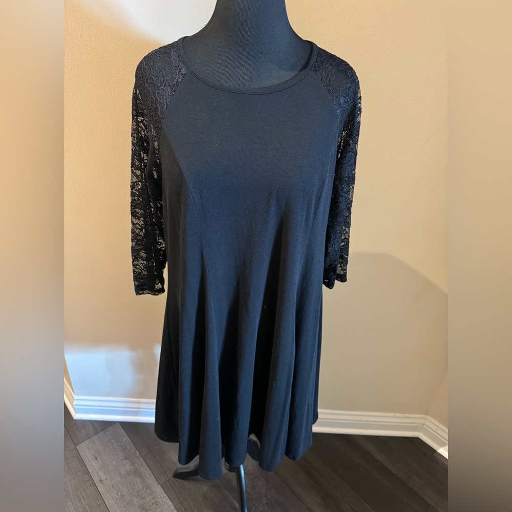 Torrid Long Lace Sleeve Dress